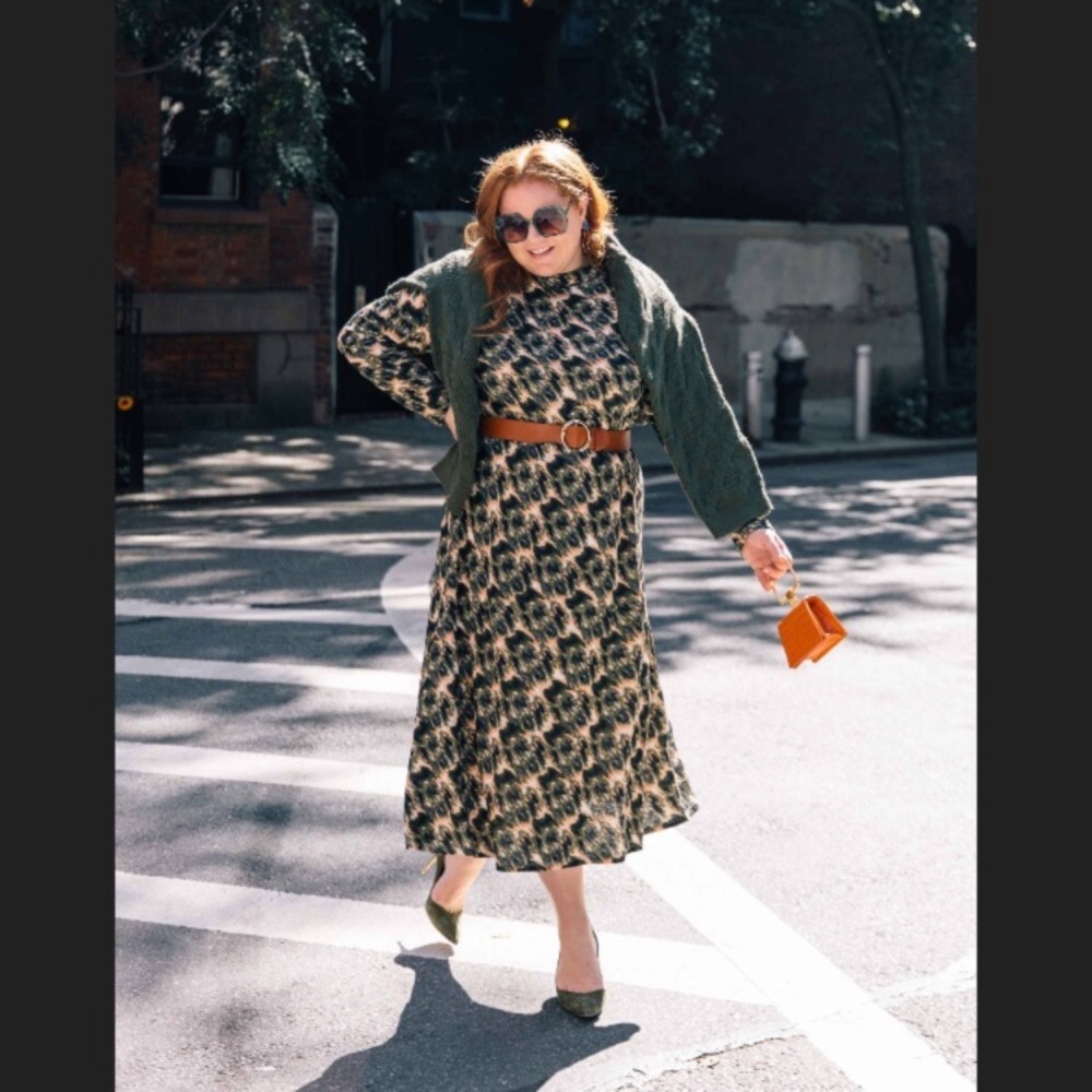 NWT Rachel Comey for Target Animal Print Long Sleeve Knit Dress